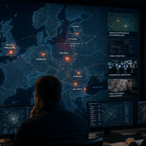 Europa bajo presión. La arquitectura rusa que convierte proxies baratos en efectos estratégicos.
